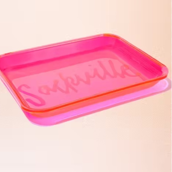 NWT Sackville & Co Pink Jelly Rolling Tray - Picture 2 of 11